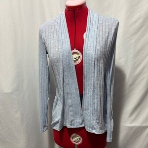 Elegant Light Blue Women's Cardigan
